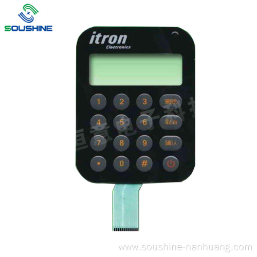 Itron electronic Round Button membrane keypad